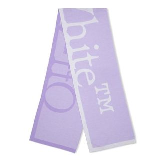 OFF WHITE Instarsia Logo Scarf Women Lilac 3604  for sale