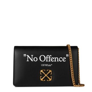 OFF WHITE Jitney 0.5 Quote Wallet On Chain Women Black White  for sale