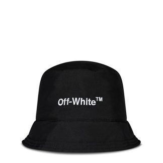 OFF WHITE Logo Bucket Hat Women Black 1001  for sale