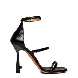 OFF WHITE Lollipop Leather Sandal Women Heeled Sandals Black for sale