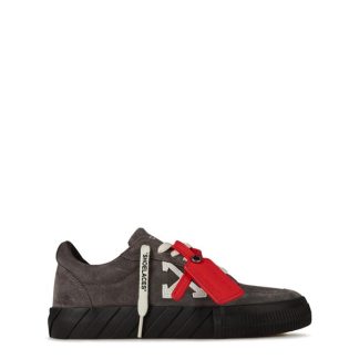 OFF WHITE Low Vulcan Suede Men Grey  for sale