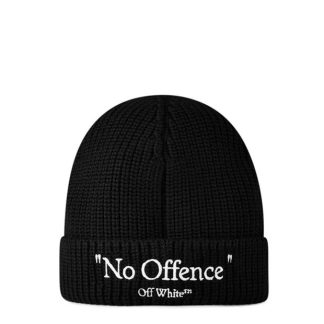 OFF WHITE No Offence Beanie Women Black 1001  for sale