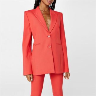 OFF WHITE Notch Lapel Blazer Women Red  for sale