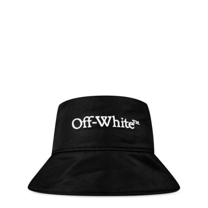 OFF WHITE Ny Logo Bookish Bucket Hat Women Black White  for sale