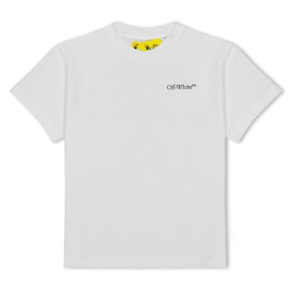 OFF WHITE Off Arrow Tee Jn34 Kids Regular Fit T-Shirts White 0110 for sale