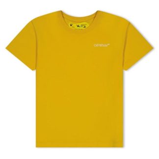 OFF WHITE Off Arrow Tee Jn34 Kids Regular Fit T-Shirts Yellow 1601 for sale