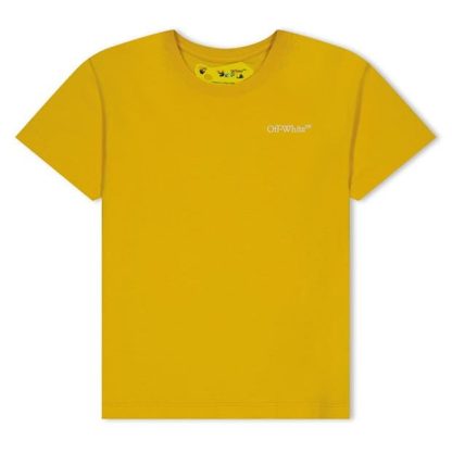 OFF WHITE Off Arrow Tee Jn34 Kids Regular Fit T-Shirts Yellow 1601 for sale