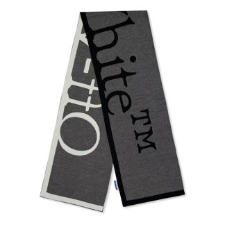 OFF WHITE Off Bookish Scarf Ld44 Women Black / White  for sale