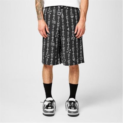 OFF WHITE Off Bowling Short Sn44 Men Black  for sale