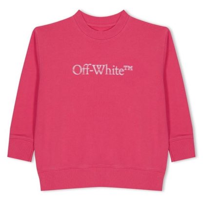 OFF WHITE Off Chest Logo Swt Jn34 Kids Fuschia 3201  for sale