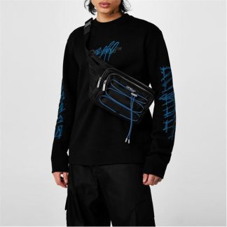 OFF WHITE Off Courrier Bum Sn34 Unisex Black/Blue  for sale