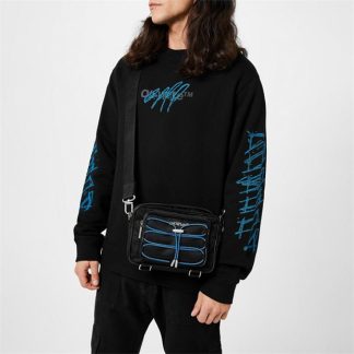 OFF WHITE Off Courrier Cross Sn34 Unisex Black/Blue  for sale