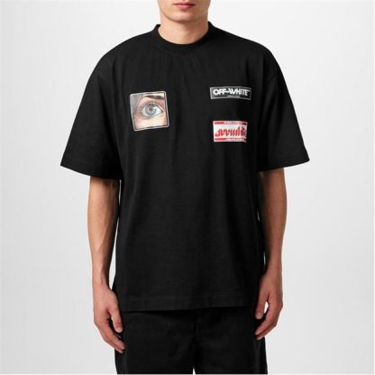 OFF WHITE Off Eye Logo Tee Sn44 Men Black/White  for sale