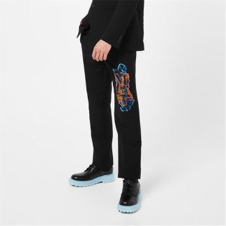 OFF WHITE Off Graf Slim Pant Sn32 Men Black/Fluo  for sale