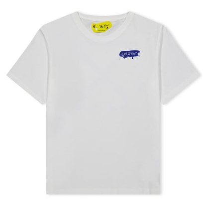 OFF WHITE Off Graphic Tee Jn42 Kids Wht Blu 0145  for sale