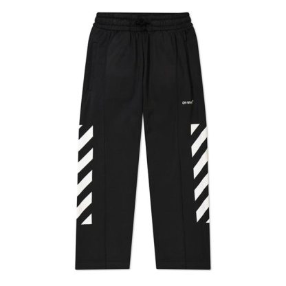 OFF WHITE Off Helvetica Track Pants Kids Blk Wht 1001  for sale