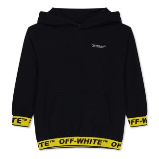 OFF WHITE Off Industrial OTH Jn34 Kids OTH Hoodies Black Yel 1018 for sale