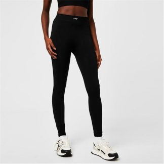 OFF WHITE Off Lgo Legging Ld33 Women Black 1001  for sale