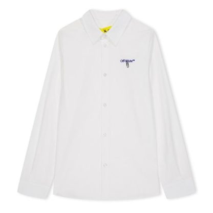 OFF WHITE Off Logo Shirt Jn34 Kids White 0145  for sale