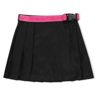 OFF WHITE Off Logo Skirt Jn34 Kids Black 1032  for sale