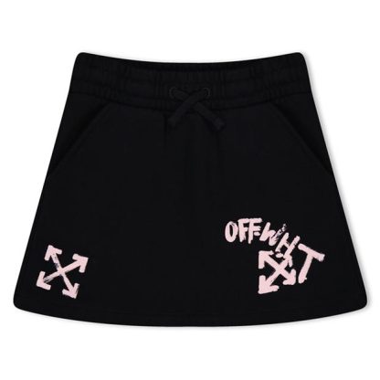 OFF WHITE Off Logo Skirt Jn34 Kids Jersey Skirts Pink 1030 for sale