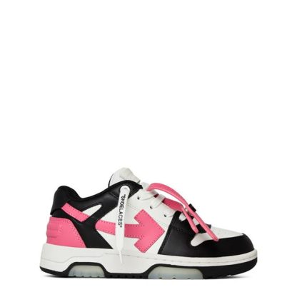 OFF WHITE Off Out Of Office Gl Jn34 Kids Low Trainers Blk/Pnk 1032 for sale