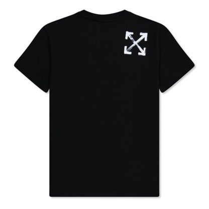 OFF WHITE Off Paint Script Tee Jn34 Kids Black 1001  for sale