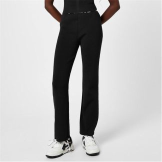 OFF WHITE Off Ribbd Knit Trsr Ld99 Women Black  for sale