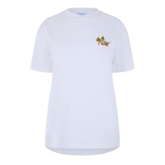 OFF WHITE Off Rmg Flwr T Ld51 Women White  for sale