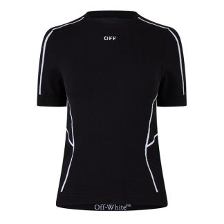 OFF WHITE Off Seamless T-Shirt Ld00 Women Black 1001  for sale