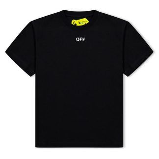 OFF WHITE Off Stamp Tee Jn00 Kids Black 1001  for sale