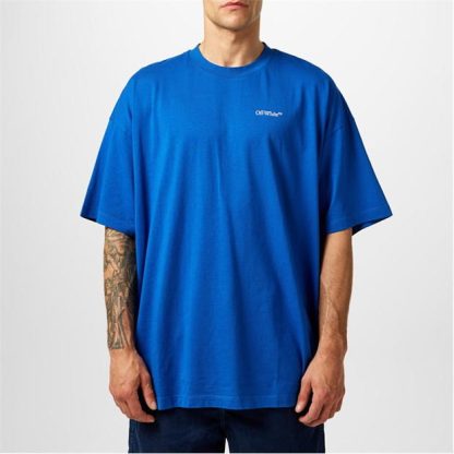 OFF WHITE Off Van Arr S/S Tee Sn44 Men Regular Fit T-Shirts True Blue for sale