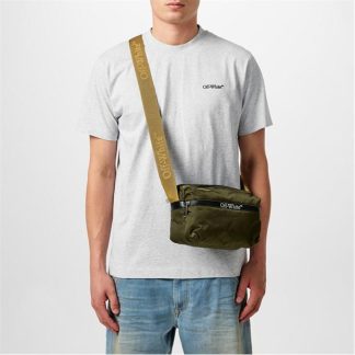 OFF WHITE Off Waistbag Nylon Sn44 Unisex Green  for sale