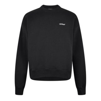 OFF WHITE Off Wind Arr Sk Crew Sn44 Men Black  for sale