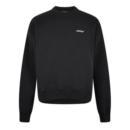 OFF WHITE Off Wind Arr Sk Crew Sn44 Men Black  for sale