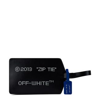 OFF WHITE Off Zip Tie Clutch Sn34 Unisex Black/Blue  for sale