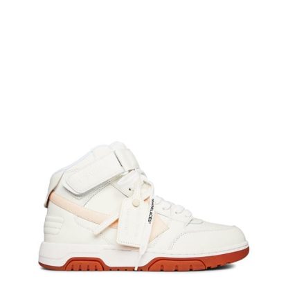 OFF WHITE Out Of Office Mid Top Women High Tops Whte Beige 0161 for sale