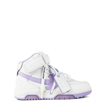 OFF WHITE Out Of Office Mid Top Women High Tops Whte Lilac 0136 for sale