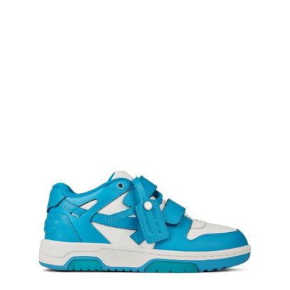 OFF WHITE Out Of Office Strap Trainer Junior Kids Blue/White  for sale