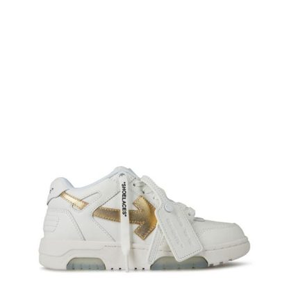 OFF WHITE Out Of Office Trainers Women Low Trainers White Gold for sale