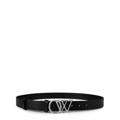 OFF WHITE Ow Belt Unisex Silver/Black  for sale