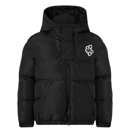 OFF WHITE Puffer Jacket Kids Black Yel 1018  for sale