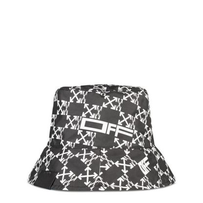 OFF WHITE Reversible Monogram Bucket Hat Men Black 1007  for sale