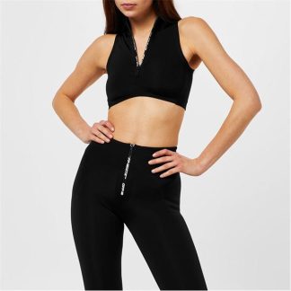 OFF WHITE Scuba Half-Zip Top Women Black 1000  for sale