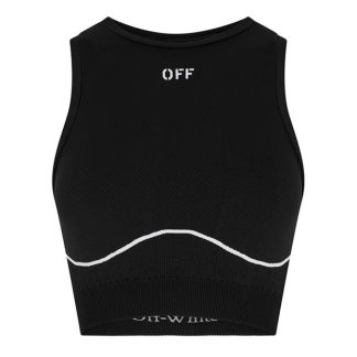 OFF WHITE Seamless Crop Vest Women Black 1001  for sale