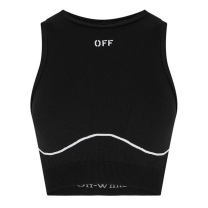 OFF WHITE Seamless Crop Vest Women Black 1001  for sale