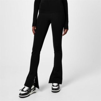 OFF WHITE Sleek Split Leggings Women Black  for sale