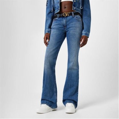 OFF WHITE Slim Fit Flared Jeans Women Blue 4500  for sale