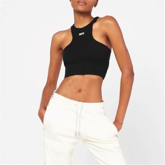 OFF WHITE Stamp Crop Vest Women Black 1001  for sale