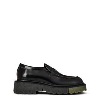 OFF WHITE Sunge Loafers Women Blk/Miltry 1056  for sale